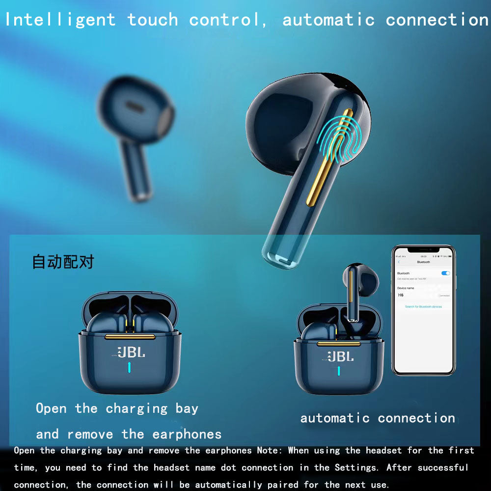 H6 Earphones Bluetooth Headphone